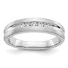 14K White Gold 5-Stone 1/4 carat Diamond Complete Men's Channel Band