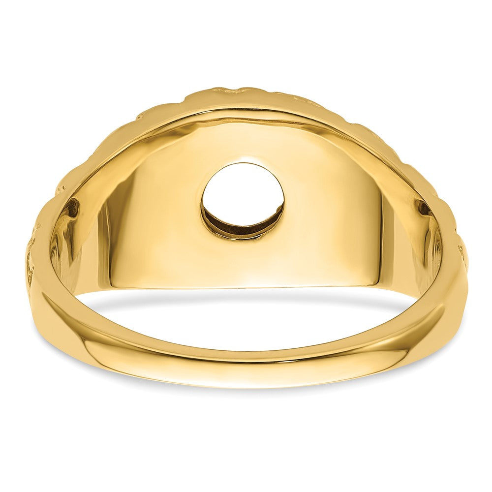 IB Goodman 14k Holds 1-6.0mm 7/8 carat Center Mens Ring Mounting