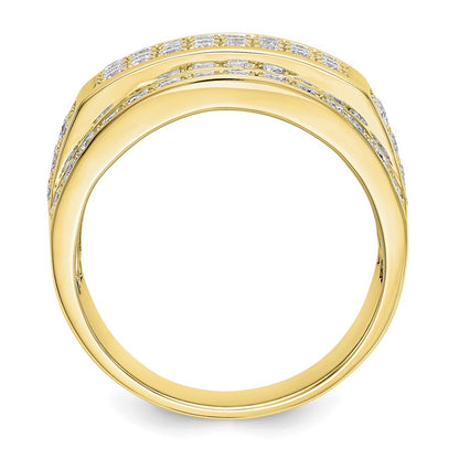 IBGoodman 10k 3 carat Lab Grown Diamond VS/SI+ G+ Men's Ring