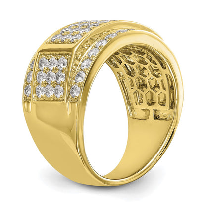 IBGoodman 14k White Gold 3 carat Lab Grown Diamond VS/SI+ G+ Men's Ring