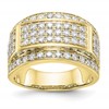 IBGoodman 14k White Gold 3 carat Lab Grown Diamond VS/SI+ G+ Men's Ring