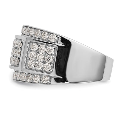 True Origin 14K White Gold 2 carat Lab Grown Diamond VS+ F+ Complete Ring
