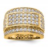 True Origin 14K Yellow Gold Men's 3 carat Lab Grown Diamond VS+ F+ Complete Heirloom Ring