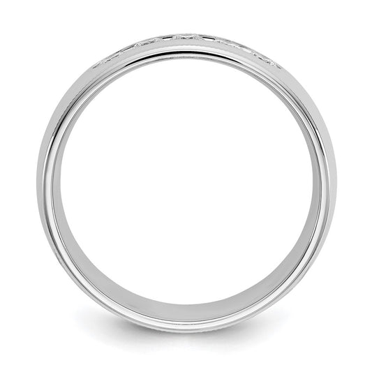 True Origin 14K White Gold Men's 1/2 carat Lab Grown Diamond VS+ F+ Size 10.5 Complete Miligrain Band