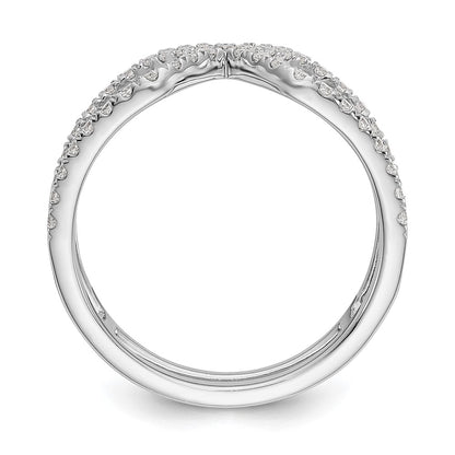 True Origin 14K White Gold 1/2 carat Lab Grown Diamond VS+ F+ Complete Geometric Ring