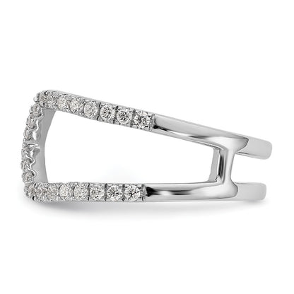 True Origin 14K White Gold 1/2 carat Lab Grown Diamond VS+ F+ Complete Geometric Ring