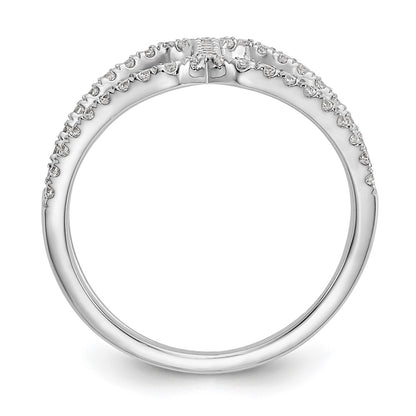 True Origin 14K White Gold 1/2 carat Lab Grown Diamond VS+ F+ Complete Geometric Ring