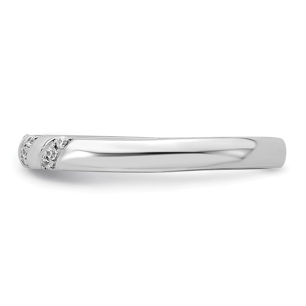 14K White Gold Lab Grown Diamond VS/SI+ G+ Trio Ladies Band