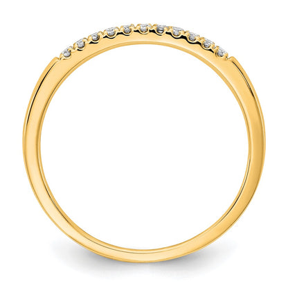 14k 1/10 carat Lab Grown Diamond VS/SI+ G+ Complete Wedding Band