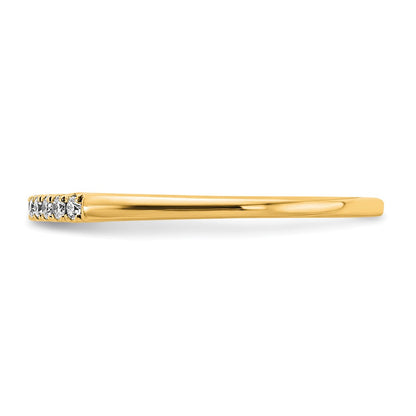 14k 1/10 carat Lab Grown Diamond VS/SI+ G+ Complete Wedding Band
