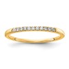 14k 1/10 carat Lab Grown Diamond VS/SI+ G+ Complete Wedding Band