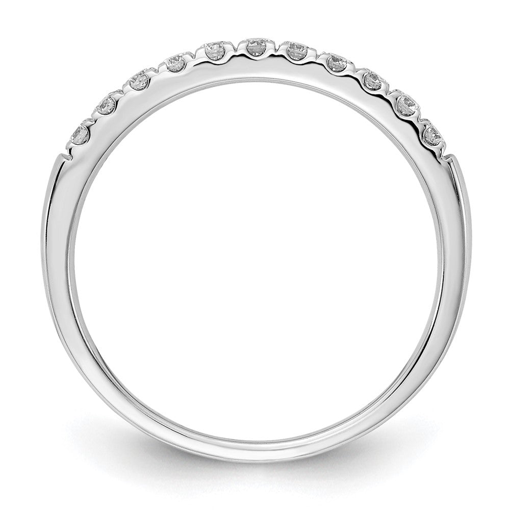 14k White Gold 1/5 carat Lab Grown Diamond VS/SI+ G+ Complete Wedding Band