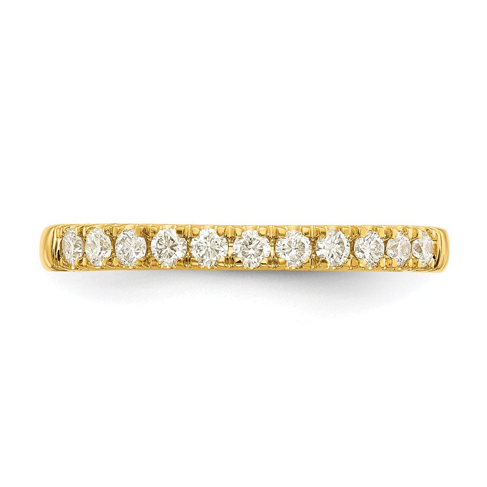 14k 1/5 carat Lab Grown Diamond VS/SI+ G+ Complete Wedding Band