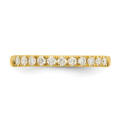 14k 1/5 carat Lab Grown Diamond VS/SI+ G+ Complete Wedding Band