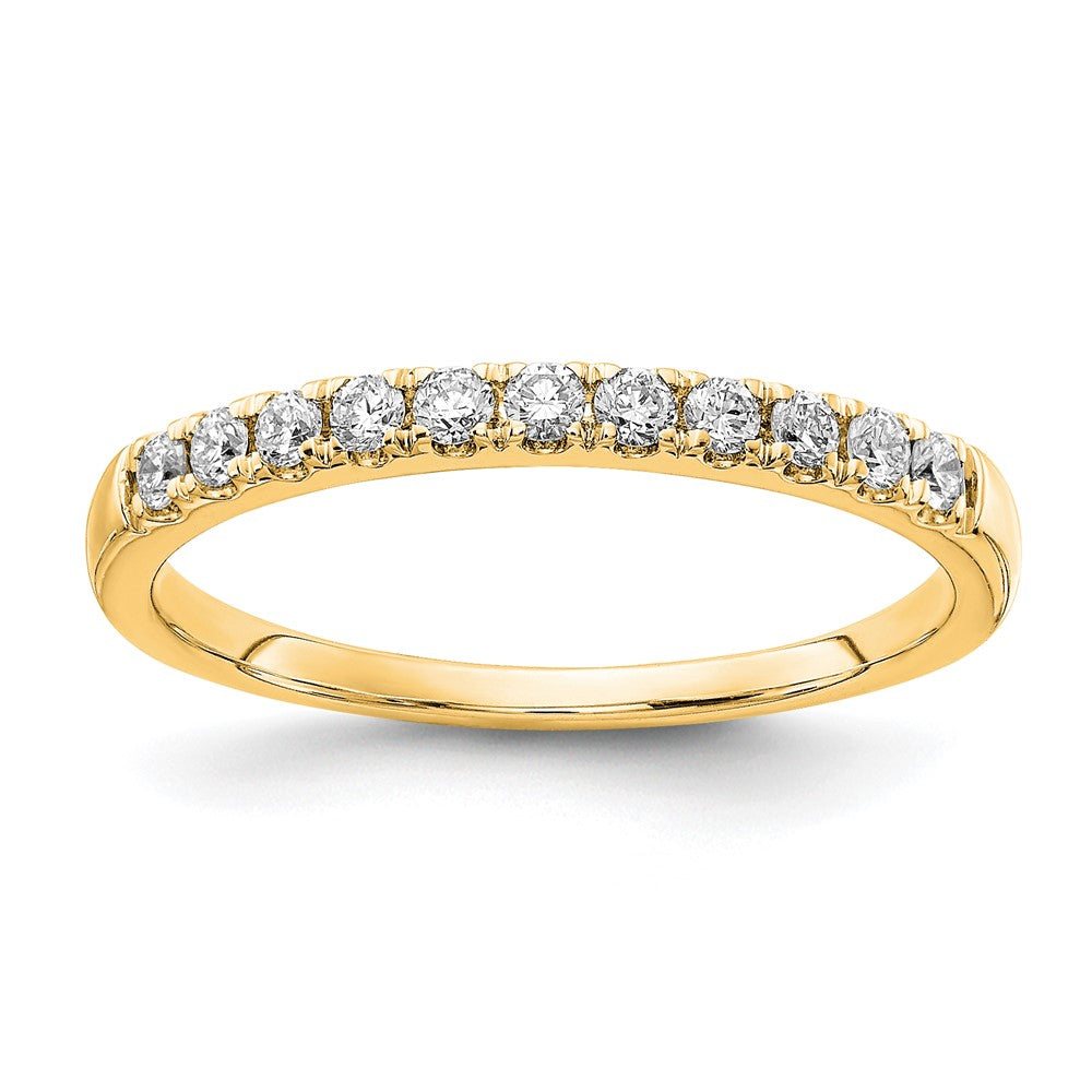 14k 1/5 carat Lab Grown Diamond VS/SI+ G+ Complete Wedding Band