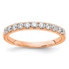 14k Rose Gold 1/2 carat Lab Grown Diamond VS/SI+ G+ Complete Wedding Band