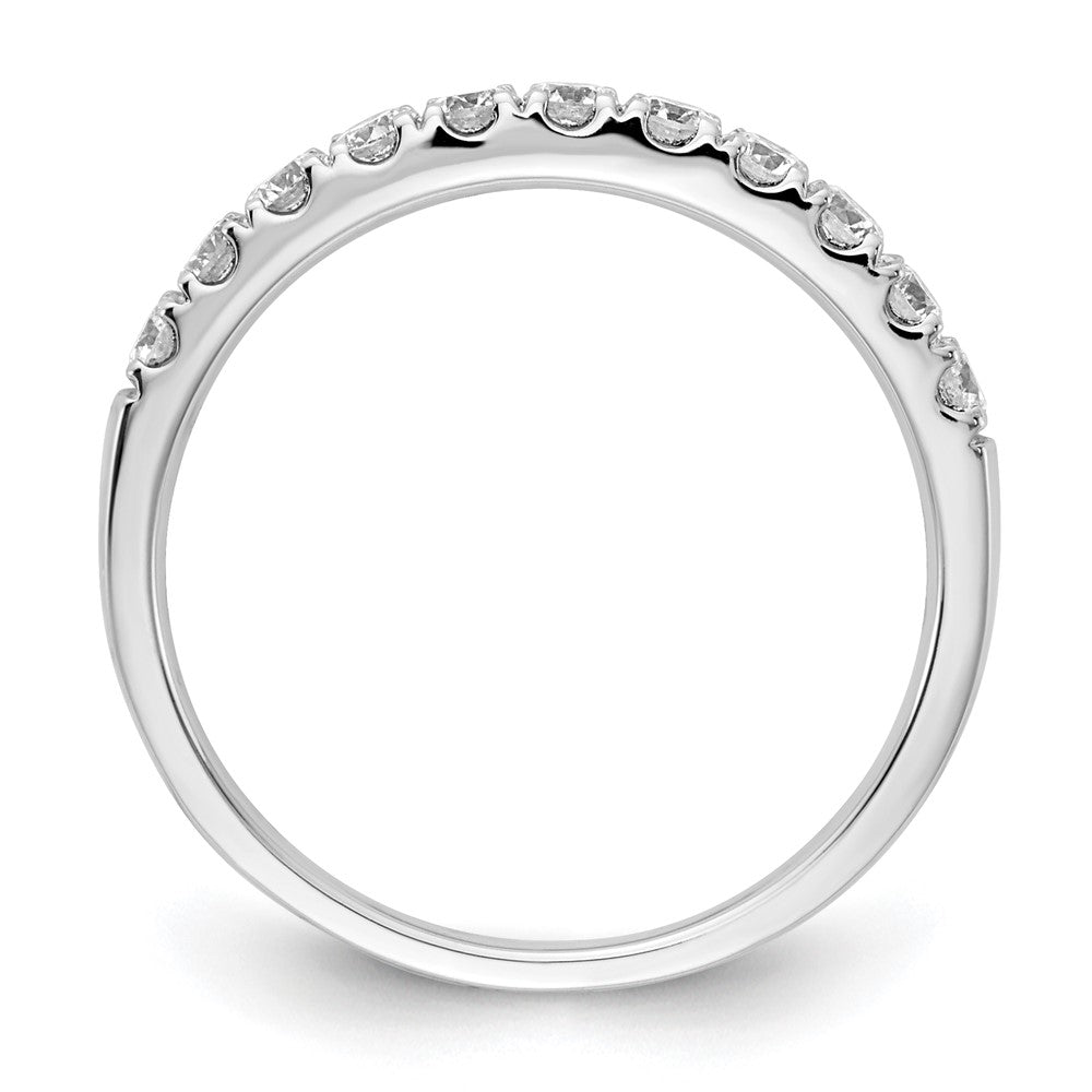 14k White Gold 1/2 carat Lab Grown Diamond VS/SI+ G+ Complete Wedding Band