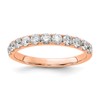 14k Rose Gold 3/4 carat Lab Grown Diamond VS/SI+ G+ Complete Wedding Band