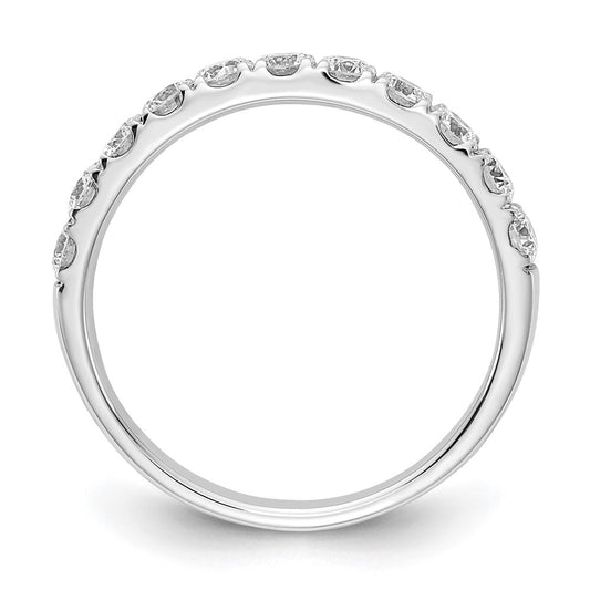 14k White Gold 3/4 carat Lab Grown Diamond VS/SI+ G+ Complete Wedding Band