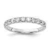 14k White Gold 3/4 carat Lab Grown Diamond VS/SI+ G+ Complete Wedding Band
