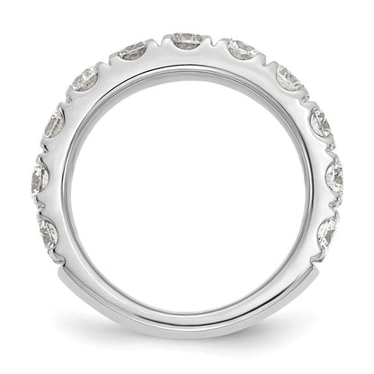 14k White Gold 2 carat Lab Grown Diamond VS/SI+ G+ Complete Wedding Band