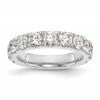 14k White Gold 2 carat Lab Grown Diamond VS/SI+ G+ Complete Wedding Band