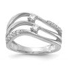 14k White Gold 1/3 carat Lab Grown Diamond VS/SI+ G+ Complete Fashion Ring