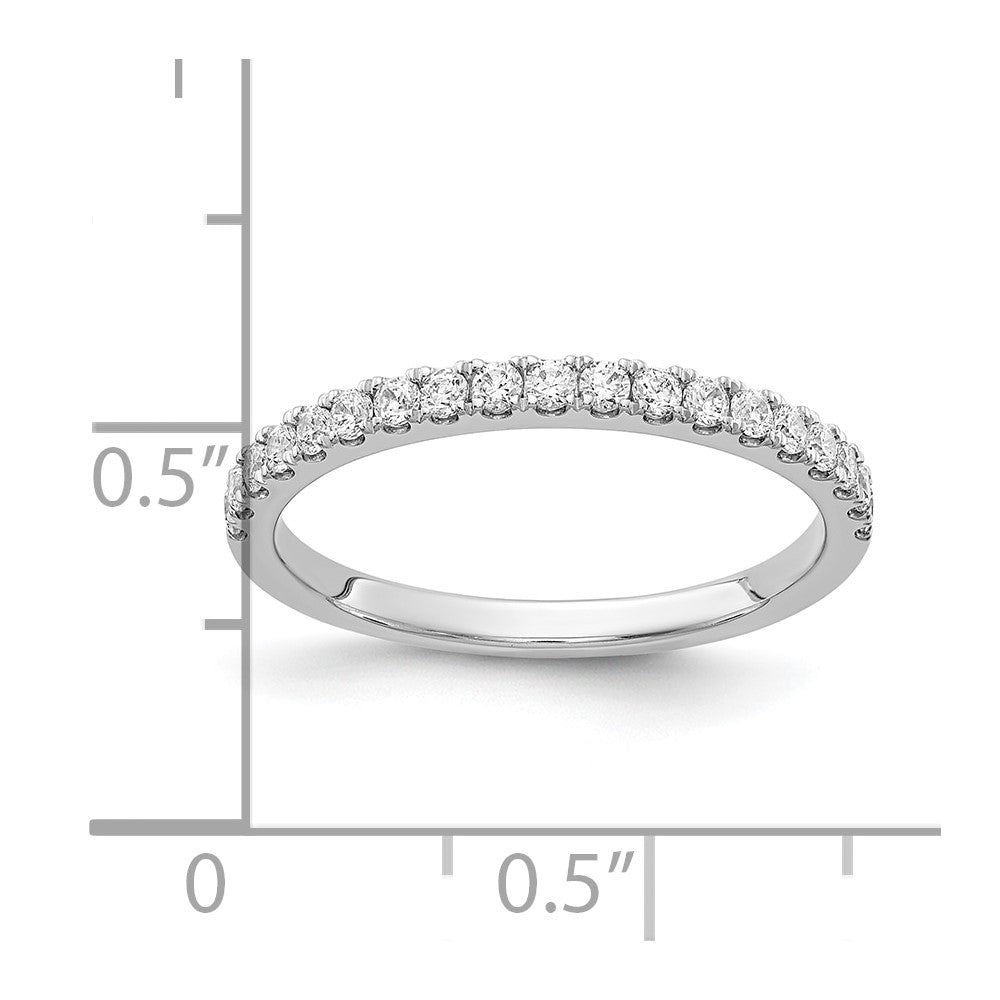 10K White Gold 3/8 carat Diamond Band