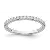 10K White Gold 3/8 carat Diamond Band