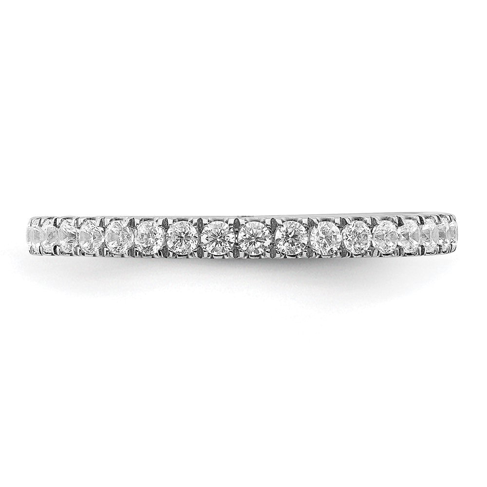 14k White Gold 3/8 carat Lab Grown Diamond VS/SI+ G+ Complete Band