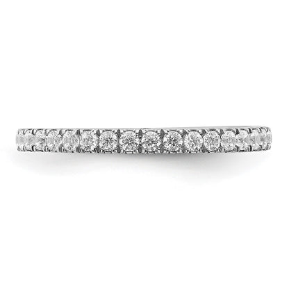 14k White Gold 3/8 carat Lab Grown Diamond VS/SI+ G+ Complete Band