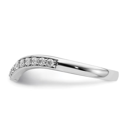 14k White Gold 1/3 carat Lab Grown Diamond VS/SI+ G+ Complete Band