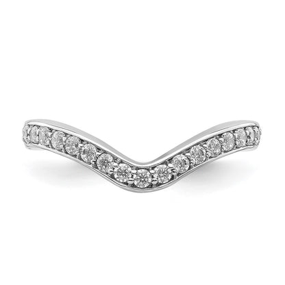 14k White Gold 1/3 carat Lab Grown Diamond VS/SI+ G+ Complete Band