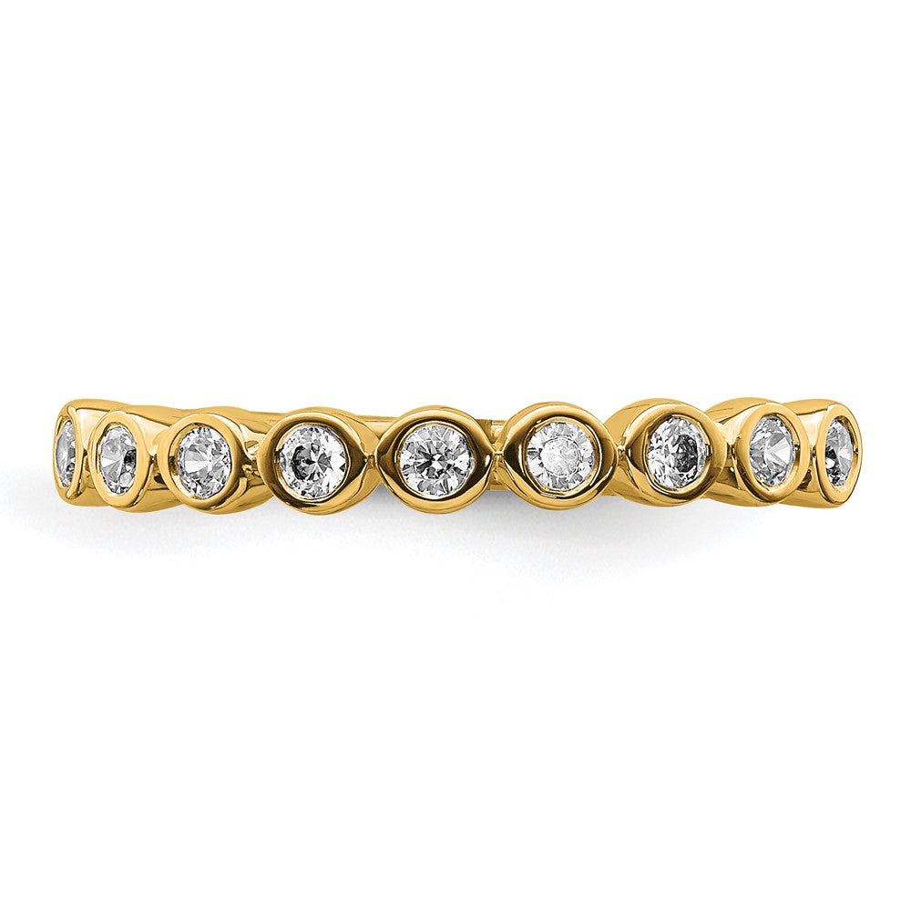14k 1/5 carat Lab Grown Diamond VS/SI+ G+ Complete Fashion Band