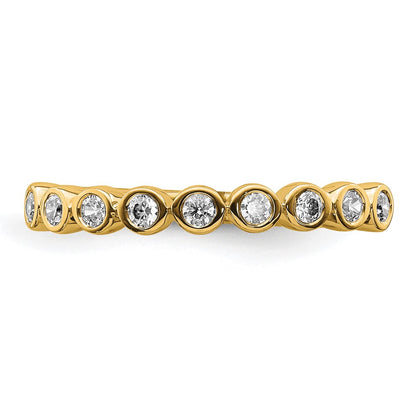 14k 1/5 carat Lab Grown Diamond VS/SI+ G+ Complete Fashion Band
