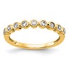 14k 1/5 carat Lab Grown Diamond VS/SI+ G+ Complete Fashion Band