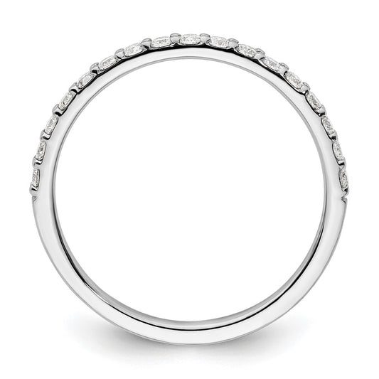 14k White Gold 1/3 carat Lab Grown Diamond VS/SI+ G+ Complete Band