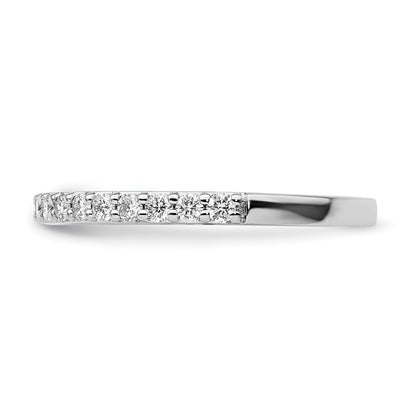 14k White Gold 1/3 carat Lab Grown Diamond VS/SI+ G+ Complete Band