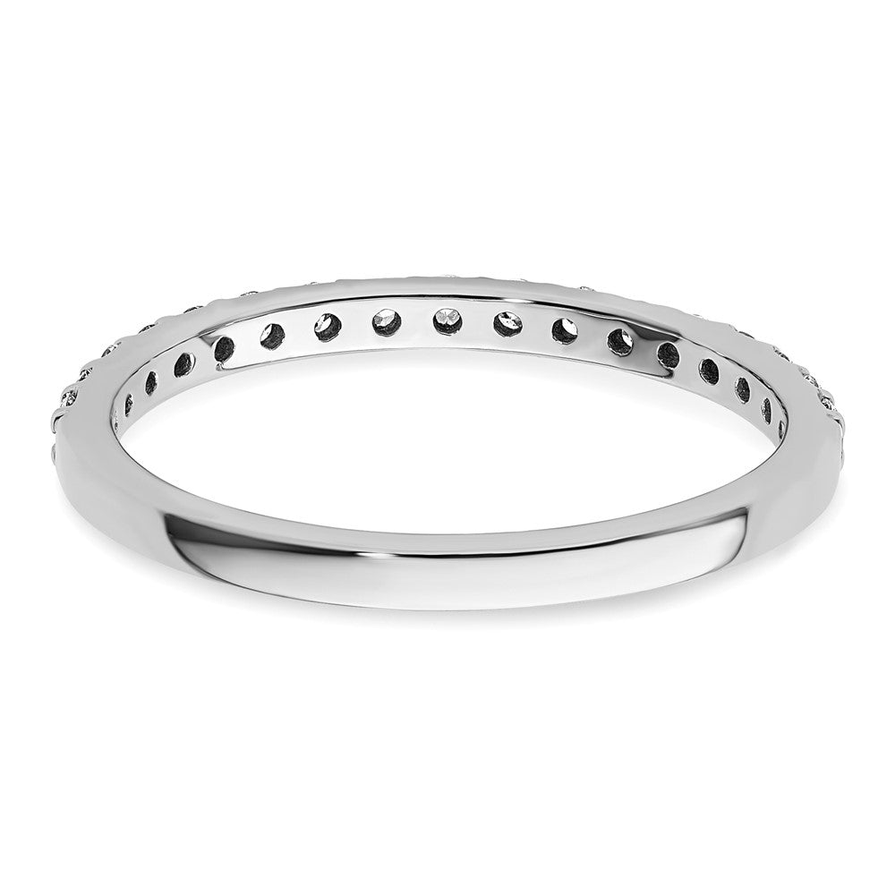 14k White Gold 1/3 carat Lab Grown Diamond VS/SI+ G+ Complete Band