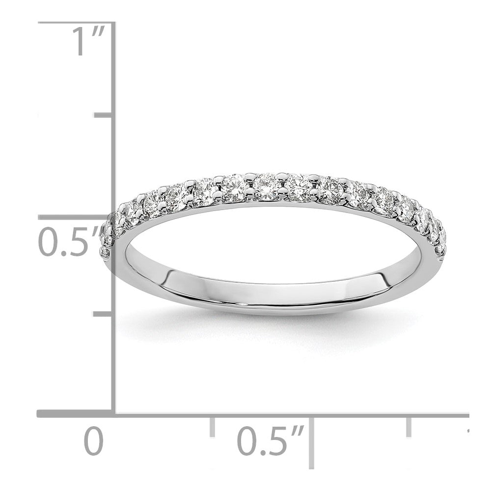 14k White Gold 1/3 carat Lab Grown Diamond VS/SI+ G+ Complete Band