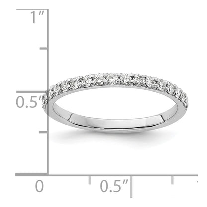 14k White Gold 1/3 carat Lab Grown Diamond VS/SI+ G+ Complete Band
