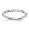14k White Gold 1/3 carat Lab Grown Diamond VS/SI+ G+ Complete Band