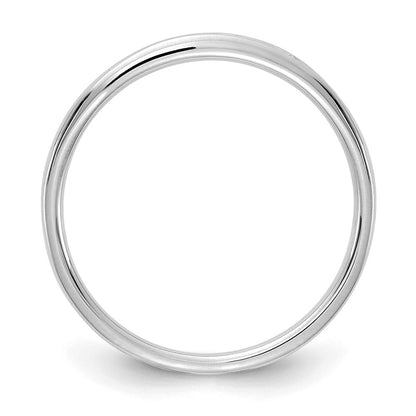 14k White Gold 1/10 carat Lab Grown Diamond VS+ F+ Complete Channel Set Band