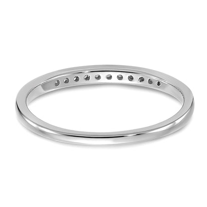 14k White Gold 1/10 carat Lab Grown Diamond VS+ F+ Complete Channel Set Band