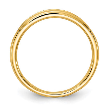 14k 1/3 carat Lab Grown Diamond VS/SI+ G+ Complete Channel Set Band