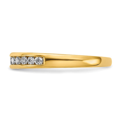 14k 1/3 carat Lab Grown Diamond VS+ F+ Complete Channel Set Band