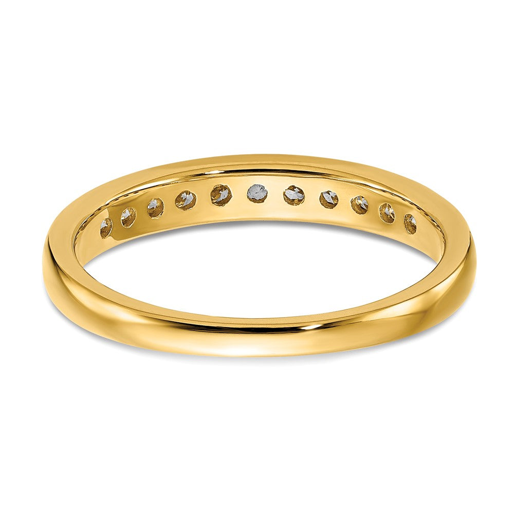 14k 1/3 carat Lab Grown Diamond VS+ F+ Complete Channel Set Band