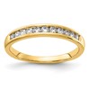 14k 1/3 carat Lab Grown Diamond VS+ F+ Complete Channel Set Band