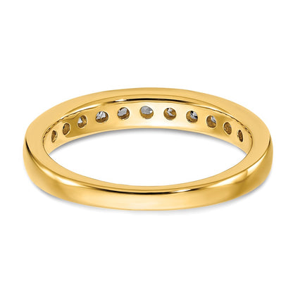 14k 1/2 carat Lab Grown Diamond VS+ F+ Complete Channel Set Band