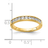14k 1/2 carat Lab Grown Diamond VS/SI+ G+ Complete Channel Set Band